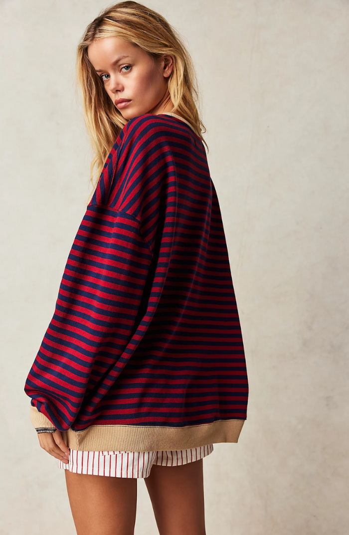 Salvatore™ | Striped Oversized Knit Sweater