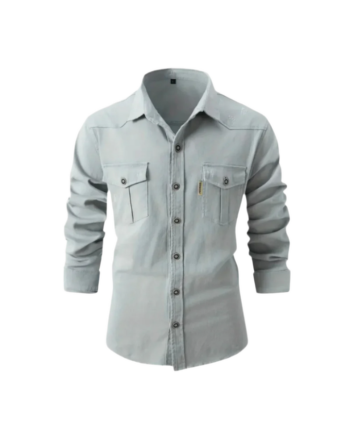 Chemise en denim décontractée 