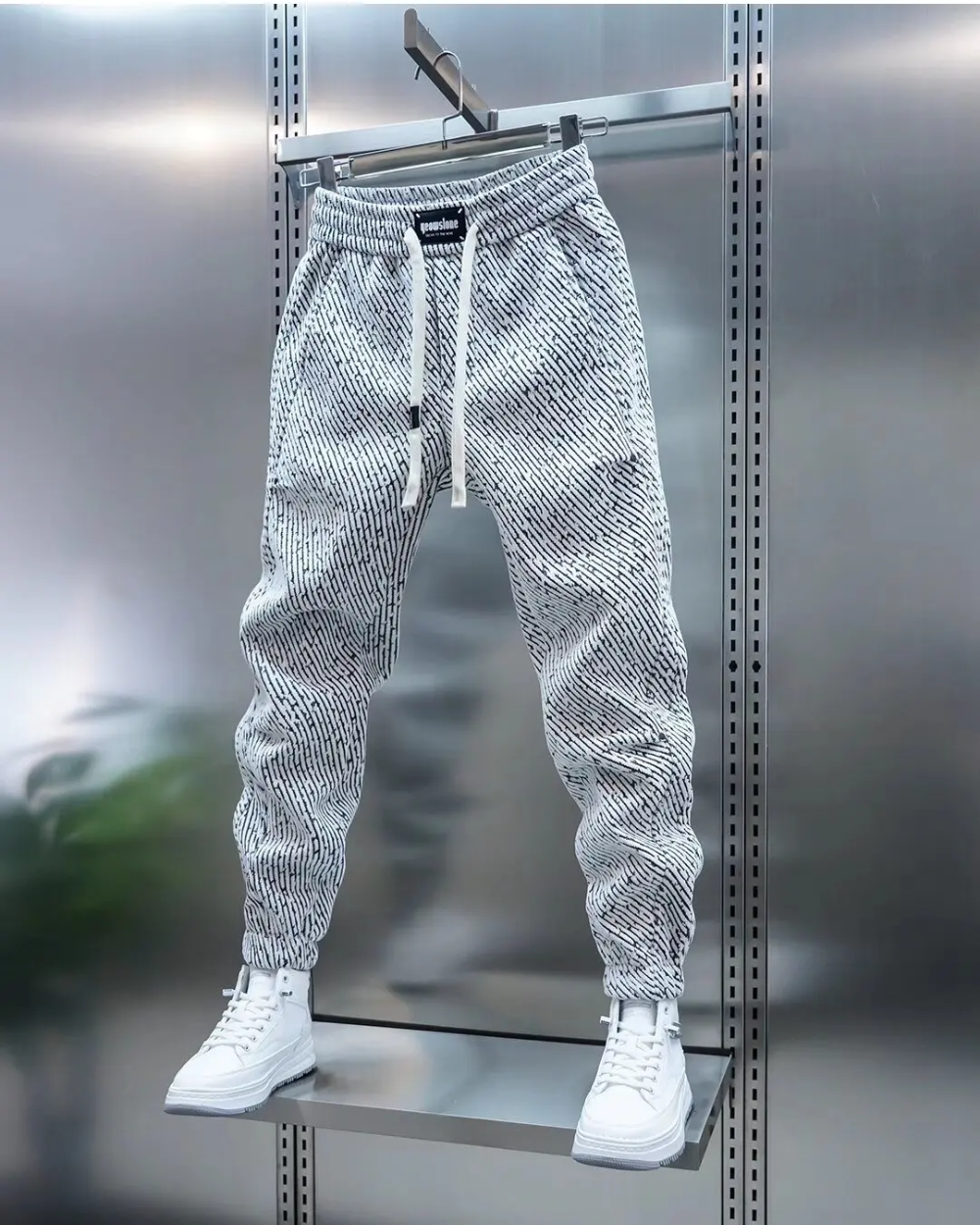 Pantalon décontracté avec motif 