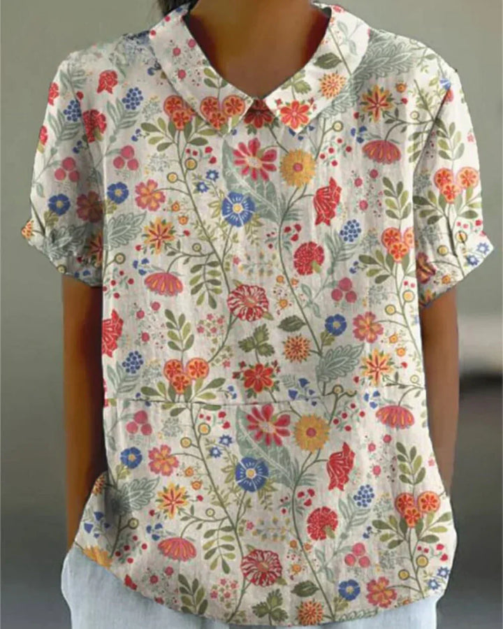 Joanne - Chemisier fleuri chic 
