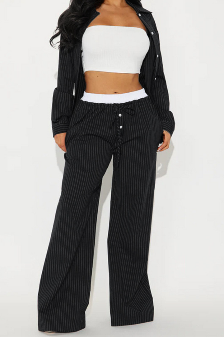 Tessa™ | Striped Comfortable Two-Piece Set