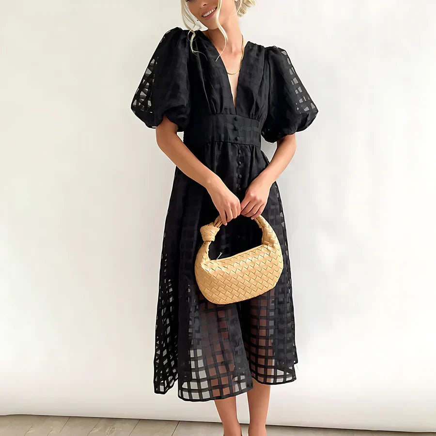 Cindy™ | Timeless Elegance Midi Dress