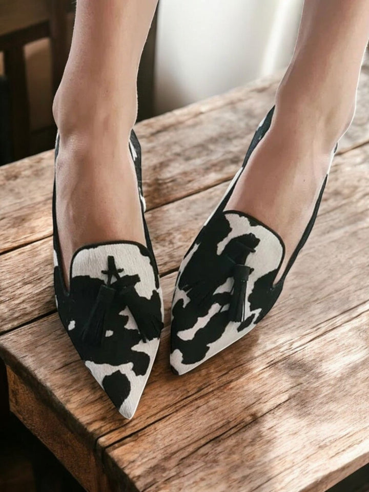 Julia | Mocassins pointus bicolores 