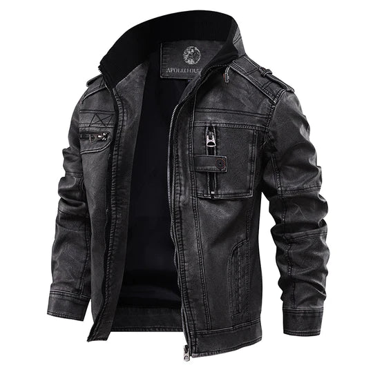 Coze™ | Veste en cuir classique pour hommes 