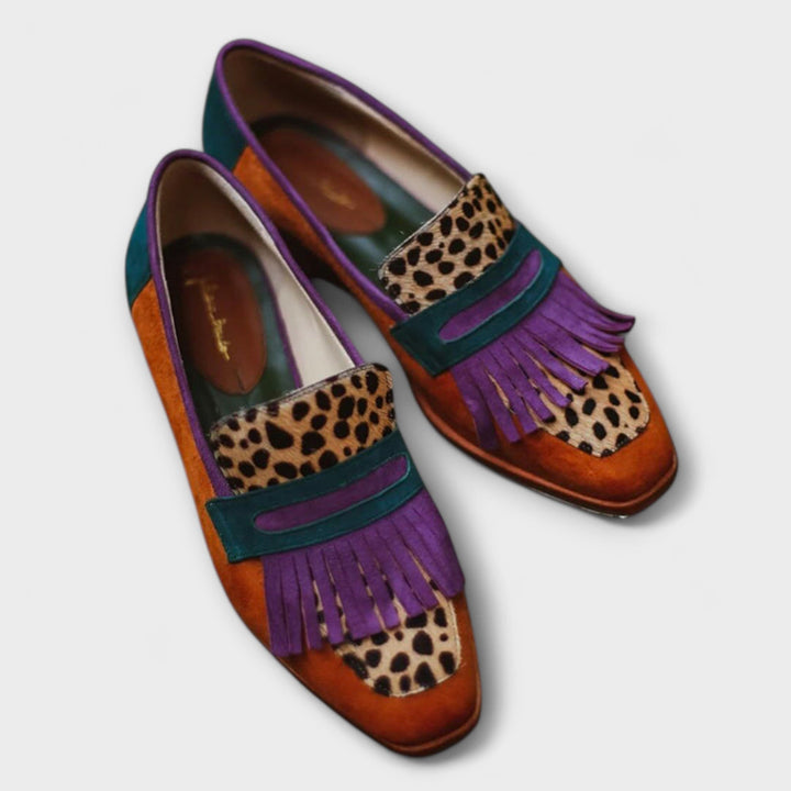 Beatrice™ | Leopard Print Brown Loafers