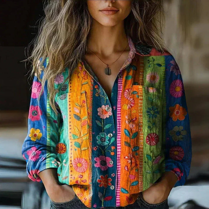 Valentina - Blouse Vintage Élégante 