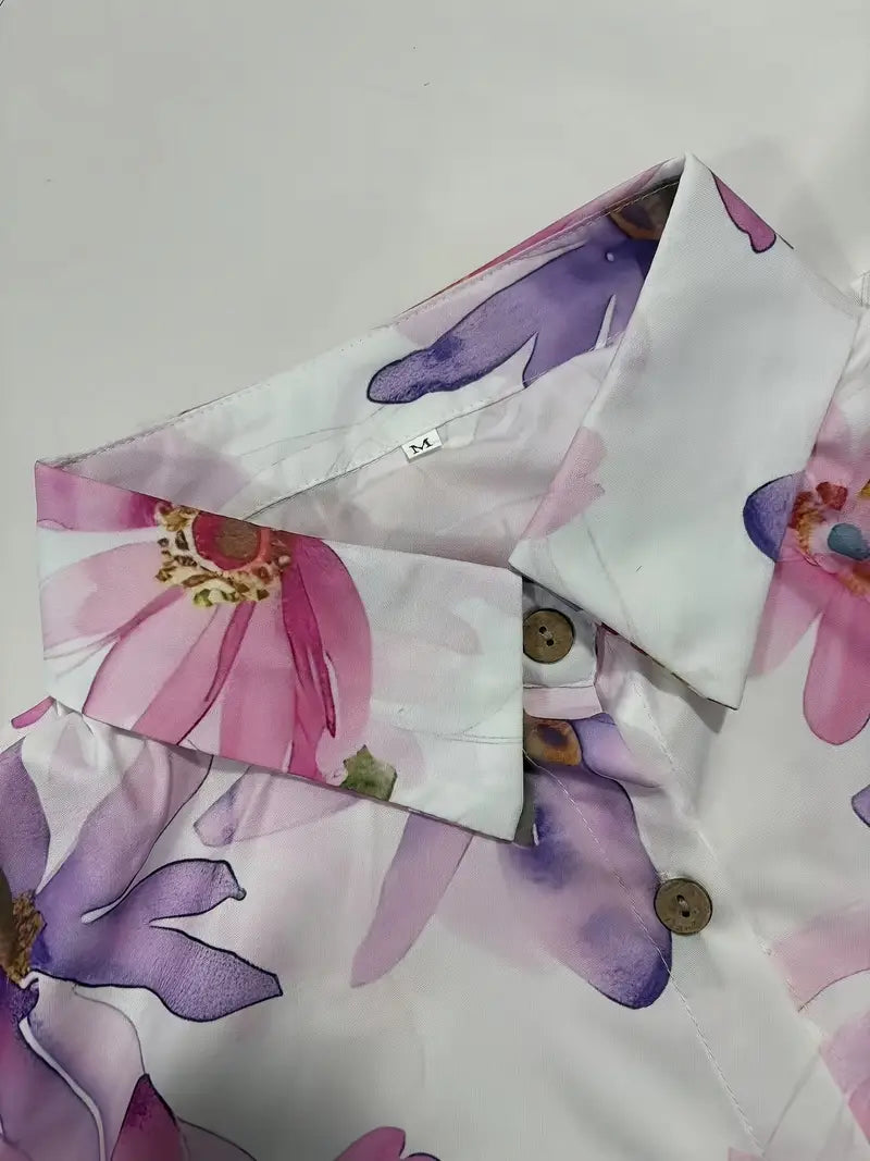 Emiliana - Blouse Florale Élégante 
