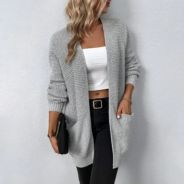Nancy | Cardigan en maille décontractée avec poches 