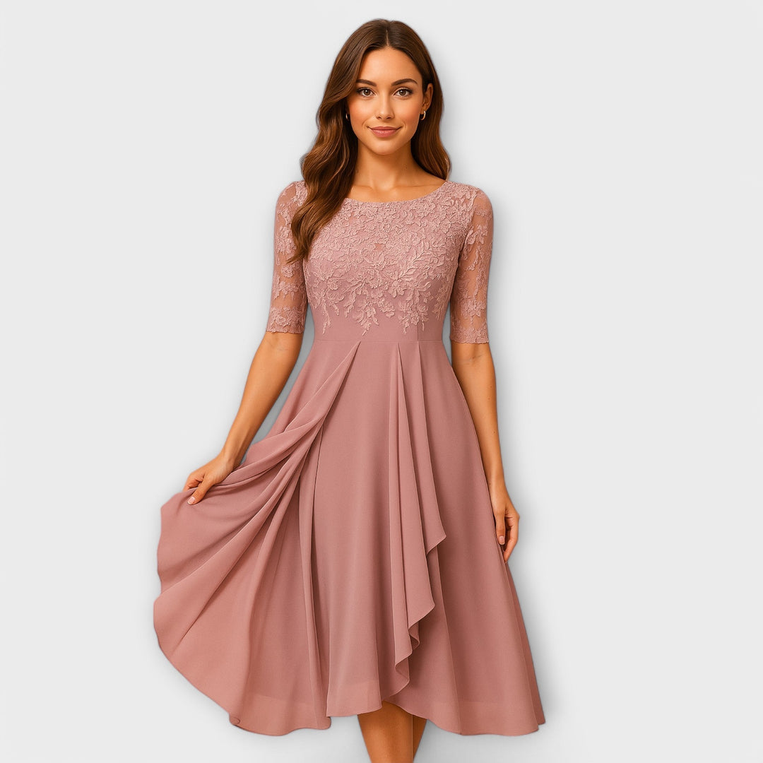 Élodie™ | Robe élégante pour invitée de mariage 
