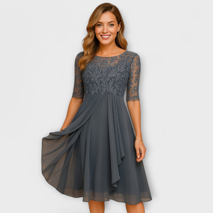 Élodie™ | Robe élégante pour invitée de mariage 