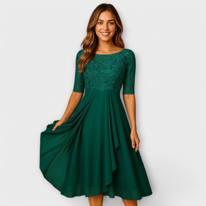Élodie™ | Robe élégante pour invitée de mariage 