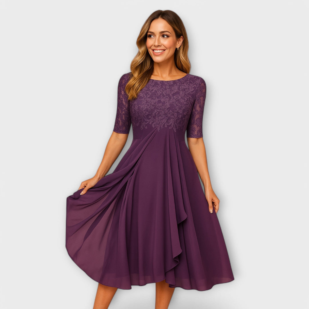 Élodie™ | Robe élégante pour invitée de mariage 