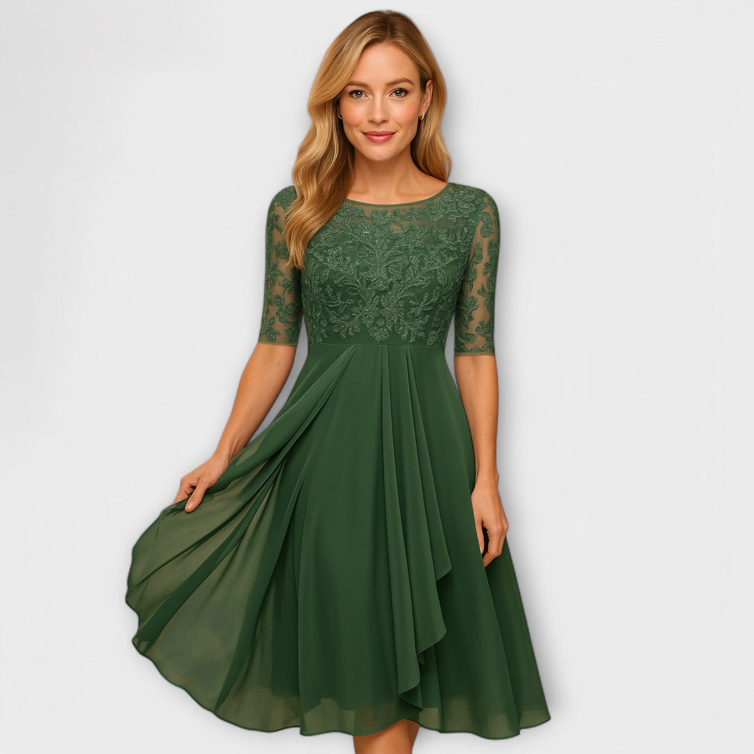 Élodie™ | Robe élégante pour invitée de mariage 