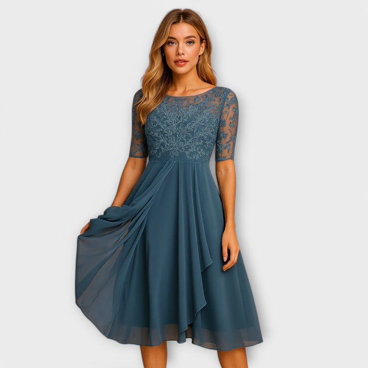 Élodie™ | Robe élégante pour invitée de mariage 