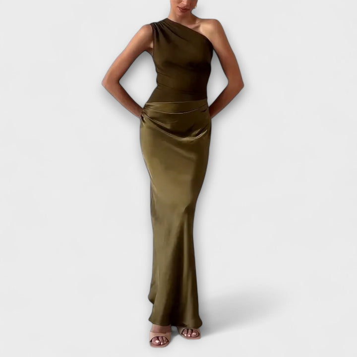 Levana™ | Graceful One-Shoulder Elegance
