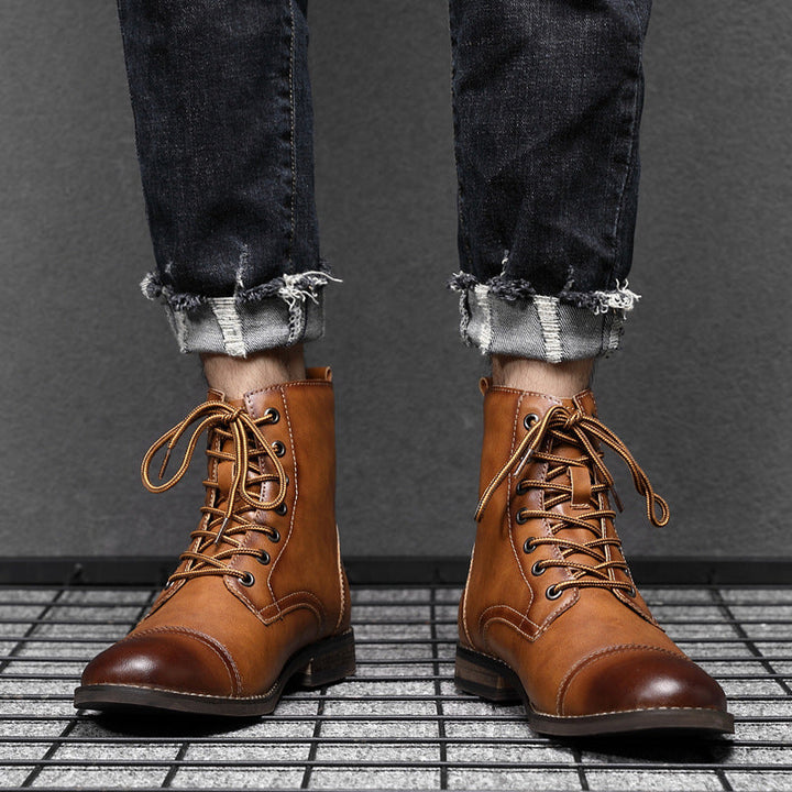 Morgan™ | Elegant Faux Leather Booties