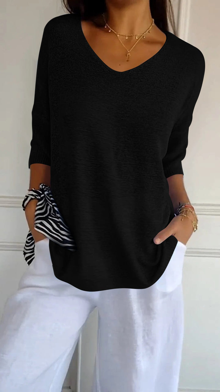 Anna - Haut en tricot chic 