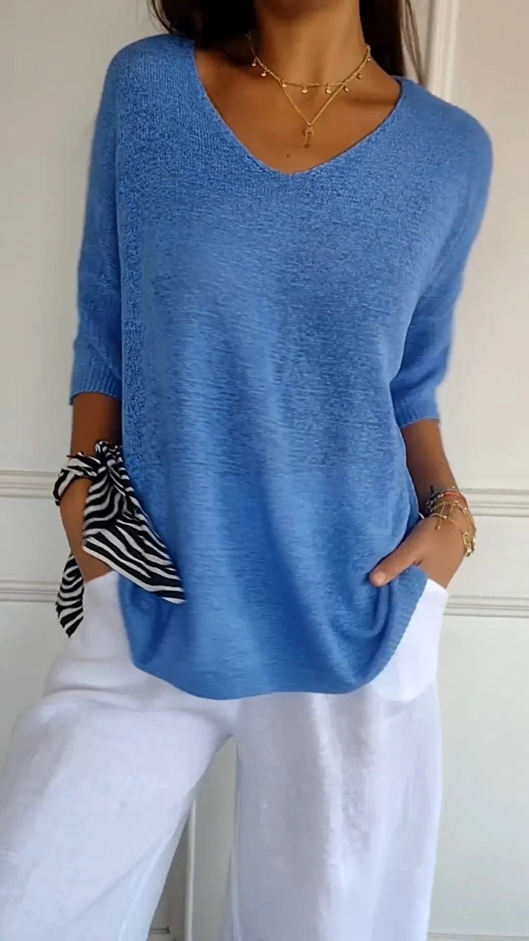 Anna - Haut en tricot chic 