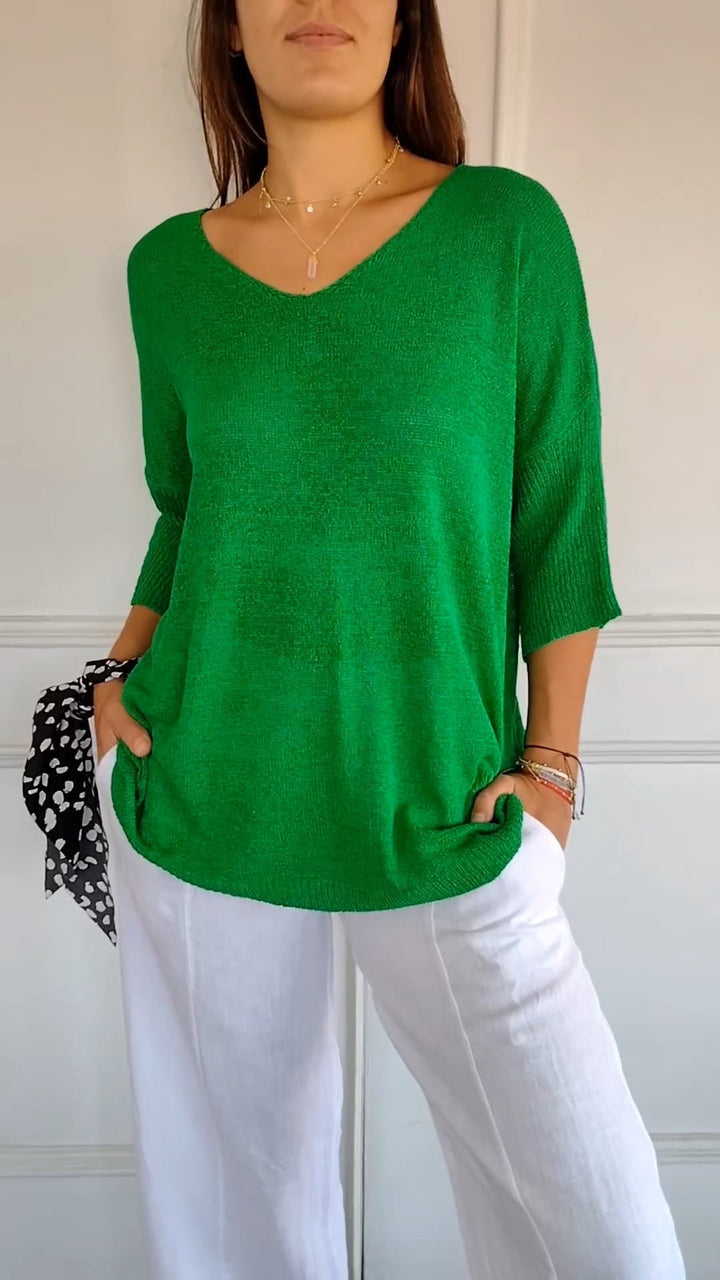 Anna - Haut en tricot chic 