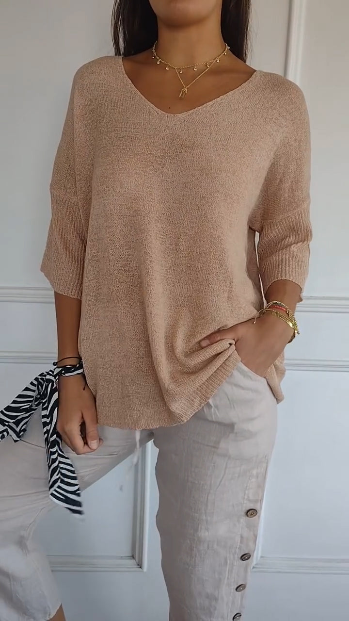 Anna - Haut en tricot chic 