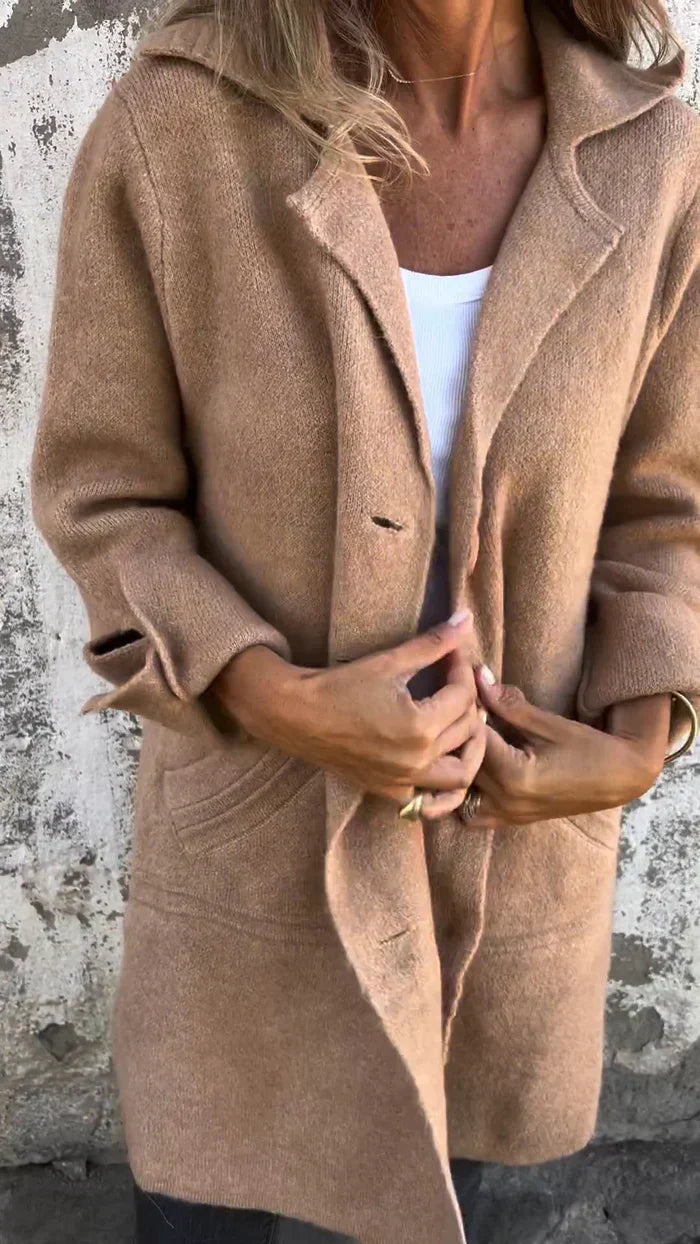 Teni™ | Manteau long décontracté élégant avec poches pratiques 