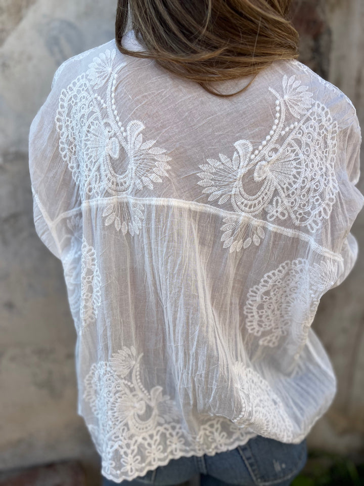 Eva - Blouse Élégante et Aérée 