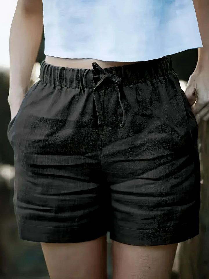 Shorts d'été décontractés avec poches pour femmes 