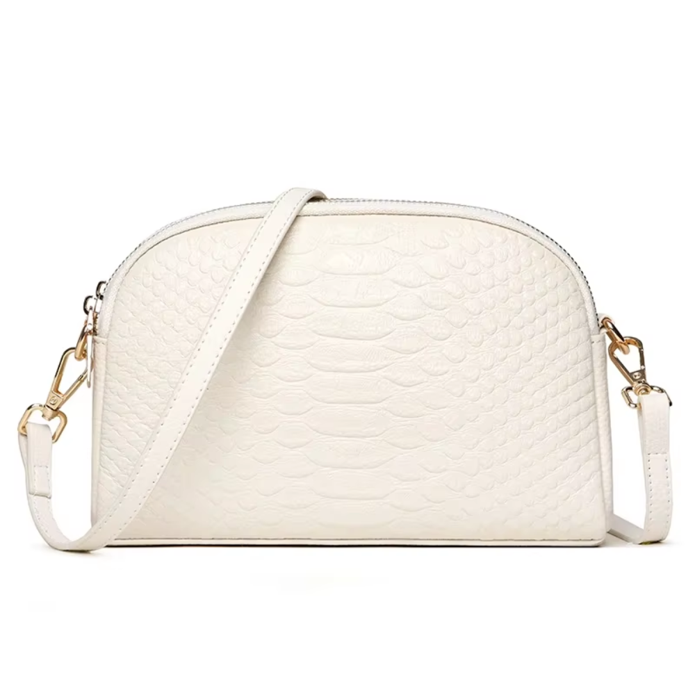 Cora | Magnifique mini sac bandoulière en simili cuir avec motif crocodile 