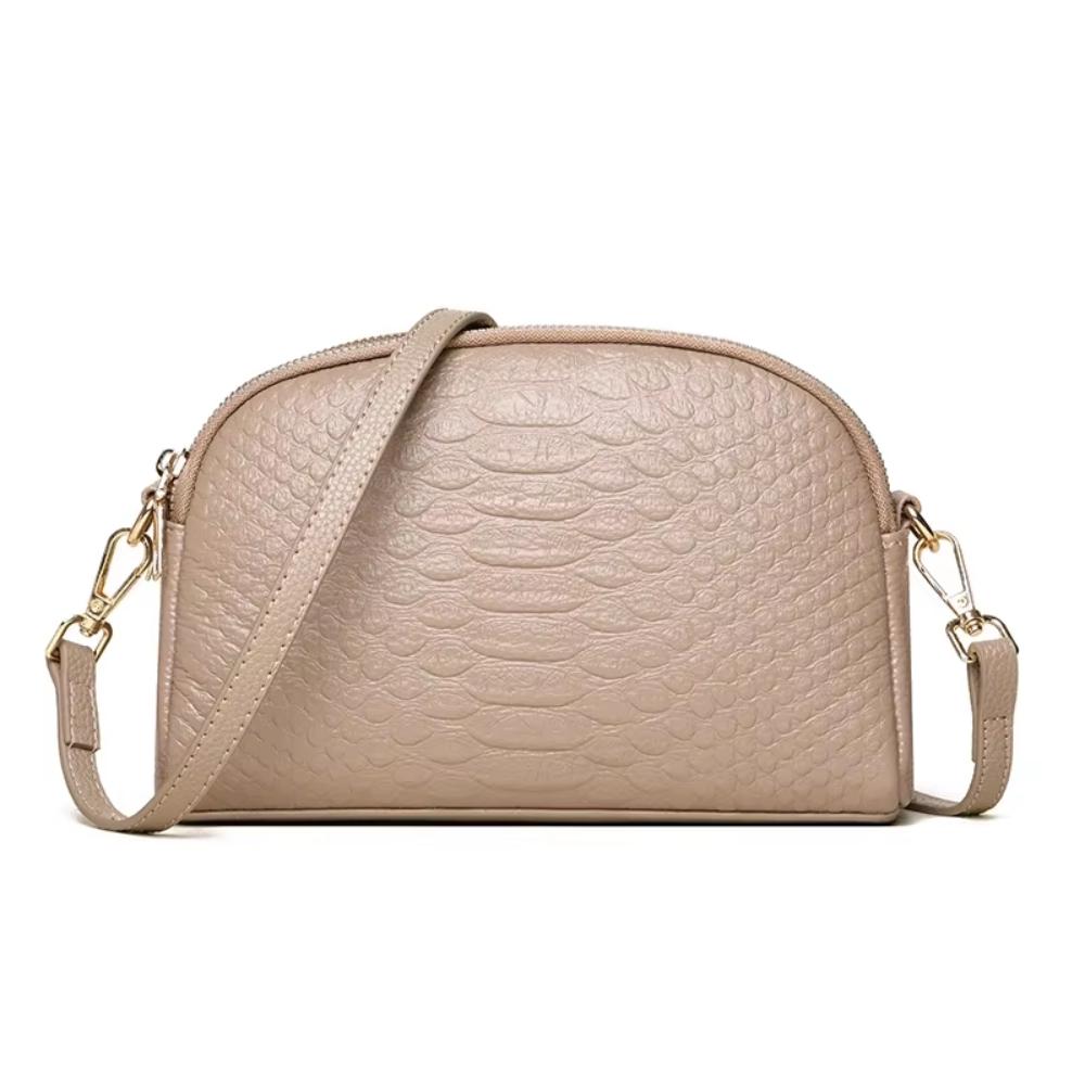 Cora | Magnifique mini sac bandoulière en simili cuir avec motif crocodile 
