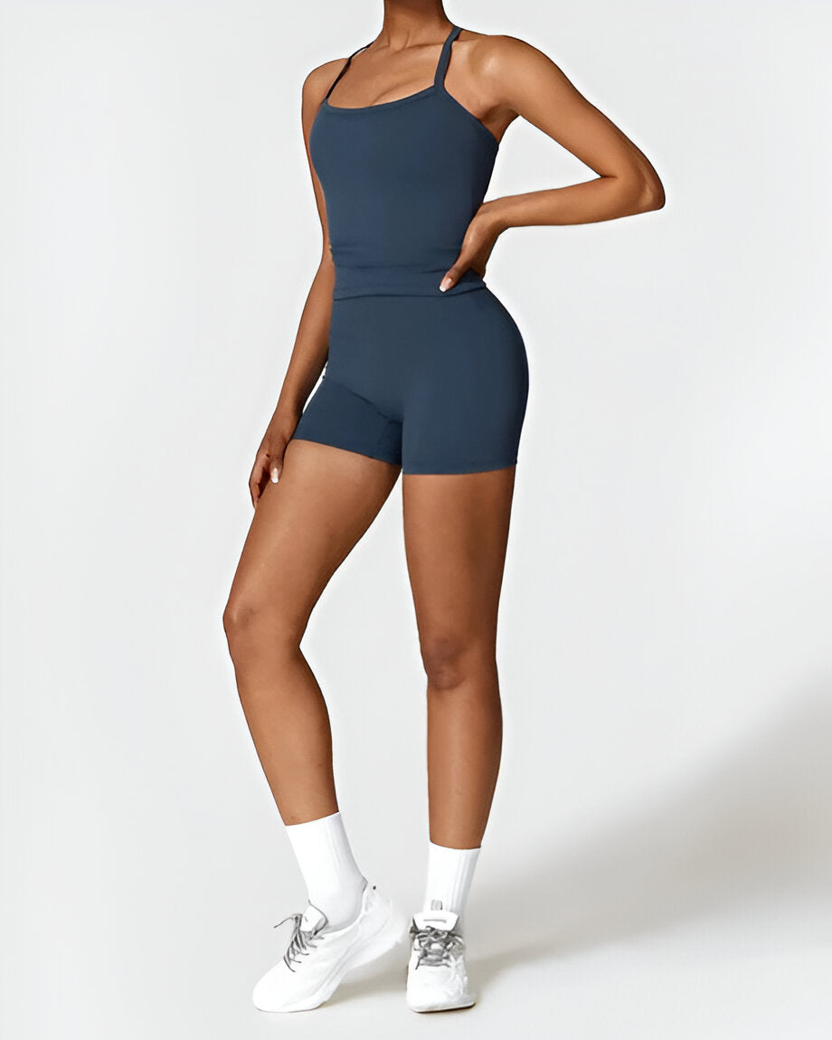Elin™ | Seamless Fit Shorts & Tank Set