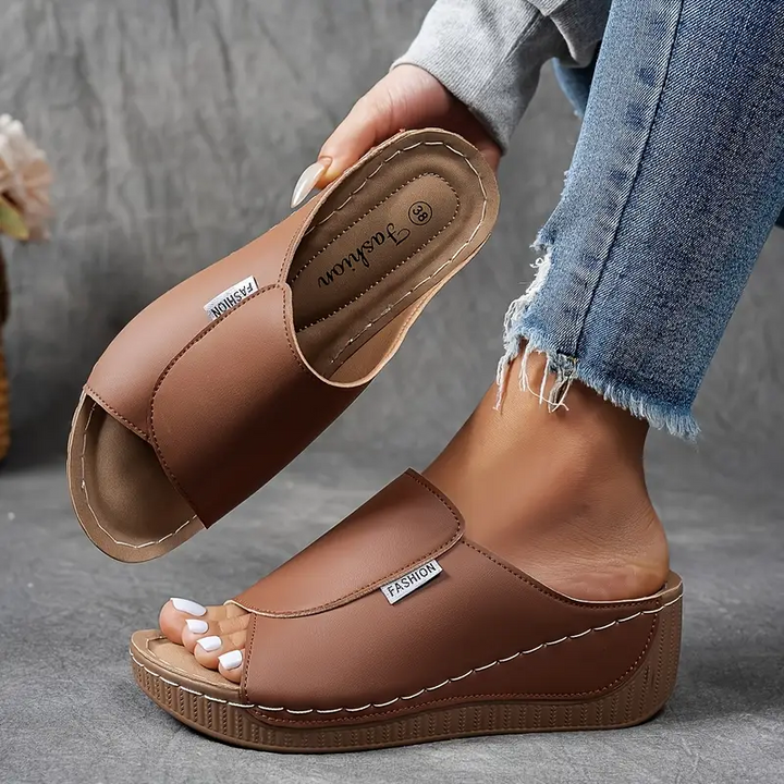 Sandales confortables pour femmes - Confortables, soutien de la voûte plantaire, amorti à chaque pas 