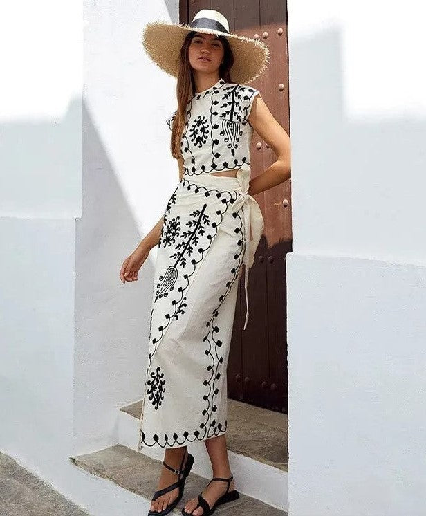 Camilla™ | Ensemble Imprimé Élégant 