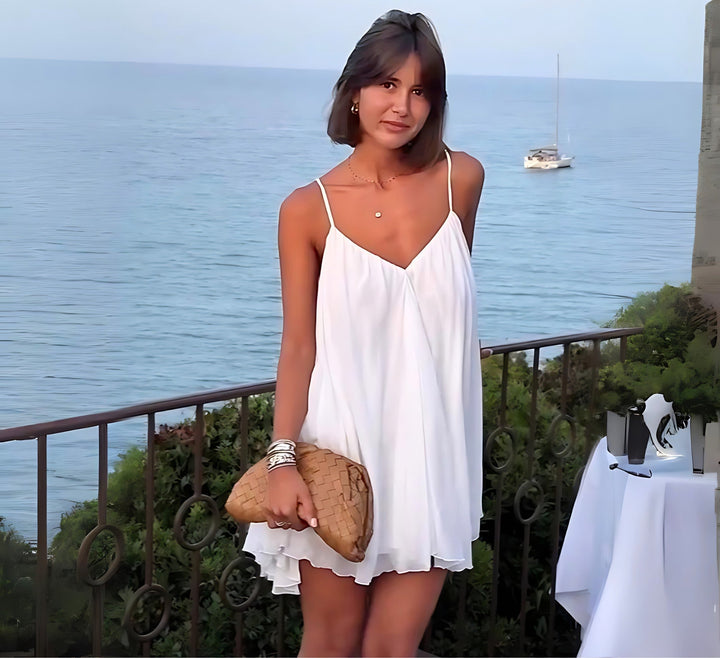 Mio™ | Élégante robe mini dos nu 