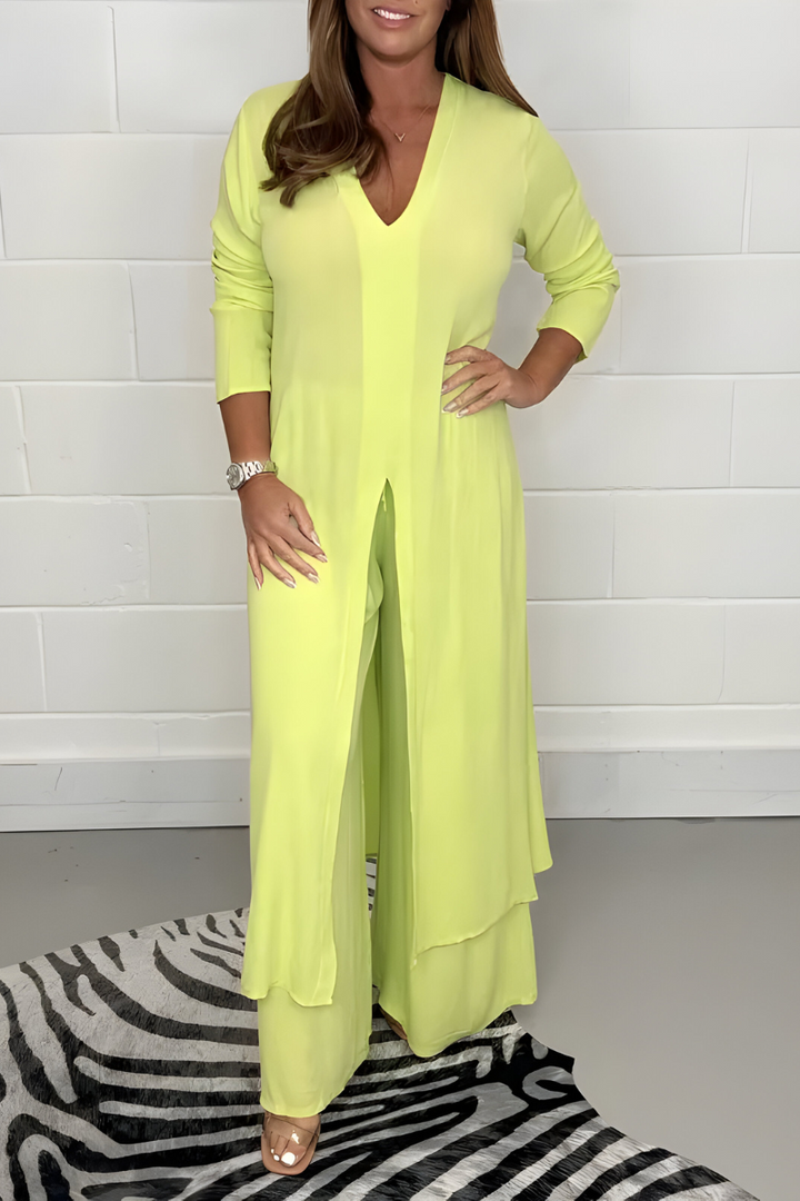 Michelle™ | Short Sleeve Top + Wide Pants