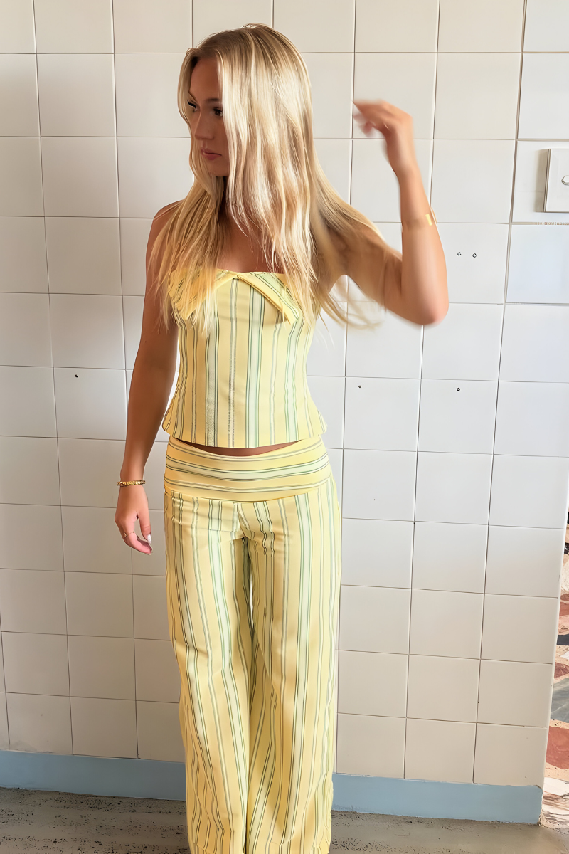 Romy™ | Ensemble Rayé Élégant 