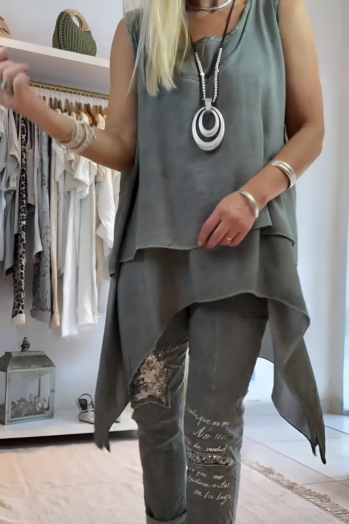 Hadewych™ | Ensemble Élégant Deux Pièces 