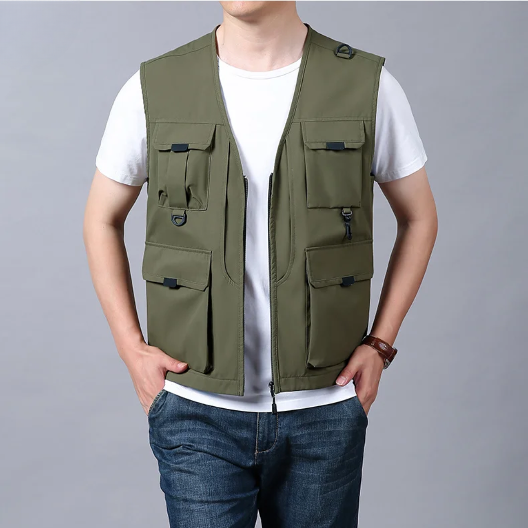 Cristiano™ | Breathable Cargo Vest with Multiple Pockets