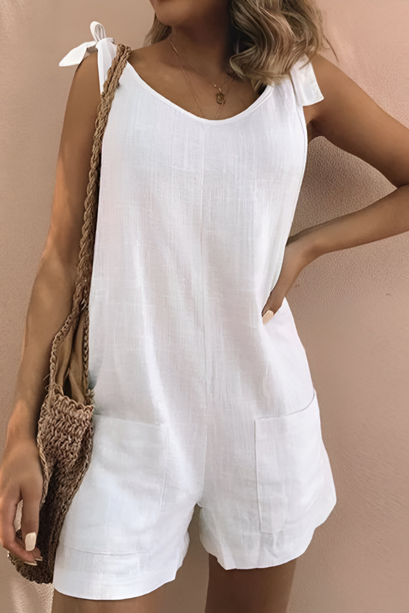 Olivia™ | Combinaison en coton avec poches 