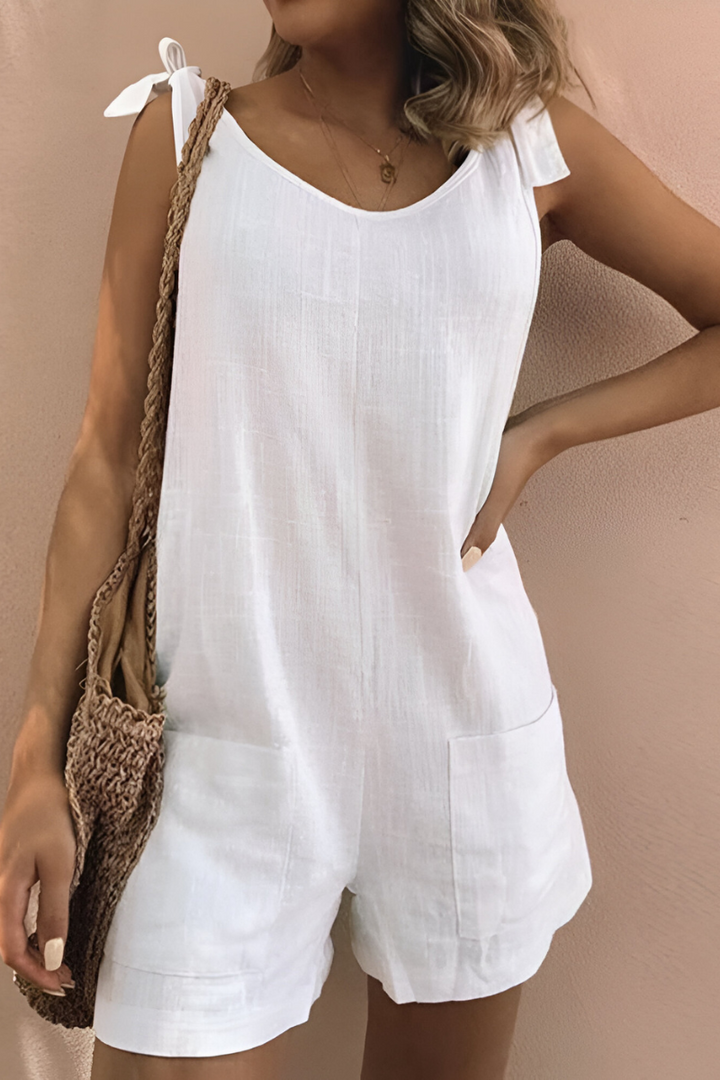 Olivia™ | Combinaison en coton avec poches 
