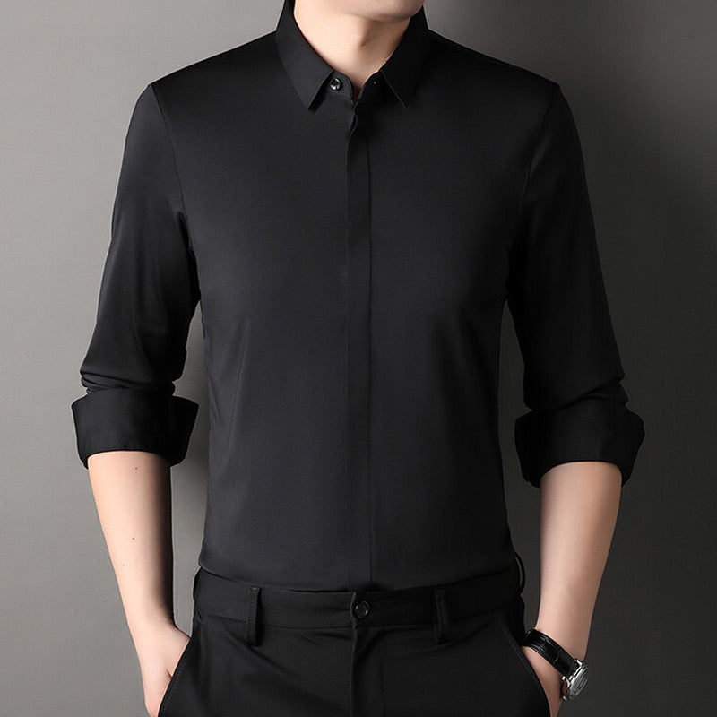 Chemise extensible sans plis 