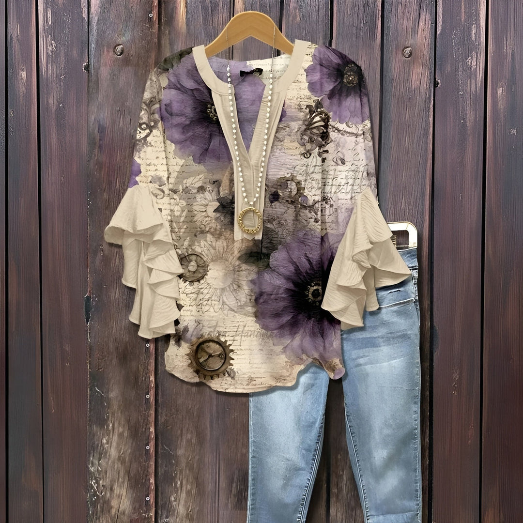 Elisabet - Blouse d'été décontractée 