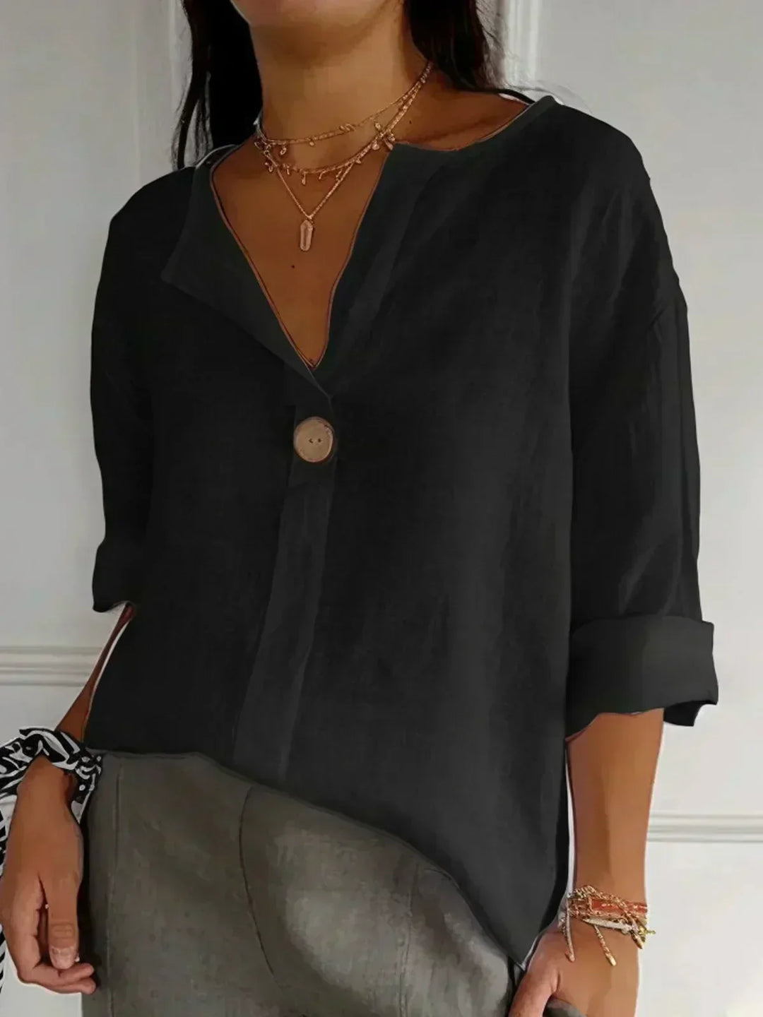 Jasmine - Blouse Décontractée Écologique 