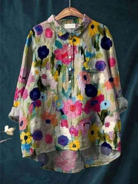 Julia - Blouse Florale Élégante 