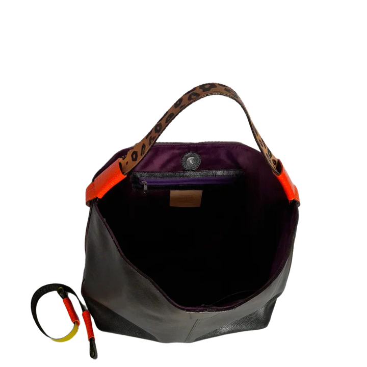 Marguerite™ | Elegant Black Leather Handbag