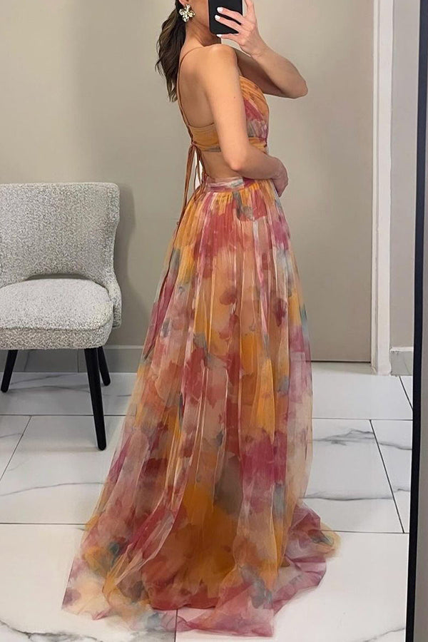 Frostine™ | Robe longue florale et romantique 