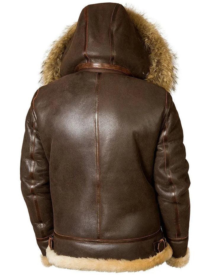 Lunexa™ | Veste en cuir chaude et élégante 