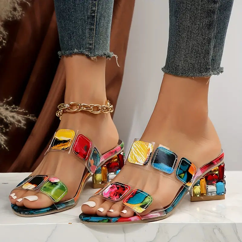 Sandales Orthopédiques Colorées Elisane avec Talon 