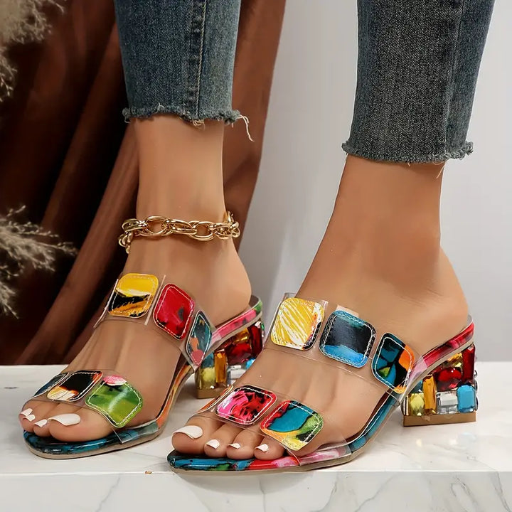 Sandales Orthopédiques Colorées Elisane avec Talon 