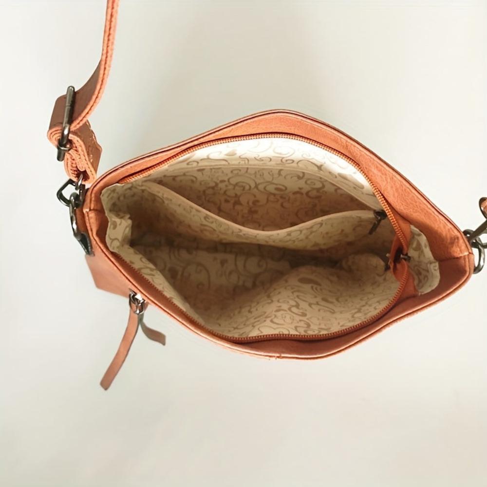 Lina | Sac à bandoulière vintage à motif échecs 
