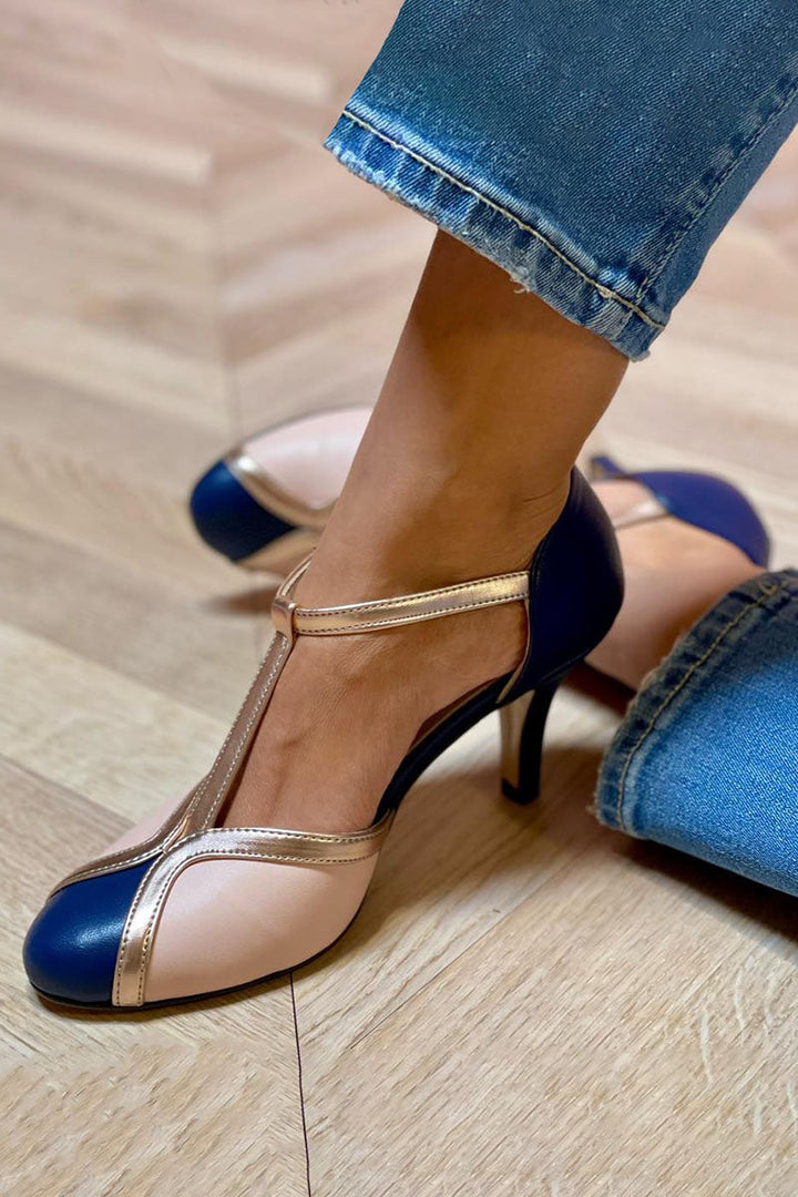 Alessia™ | Escarpins à bride en T colorés et confortables avec bout rond 